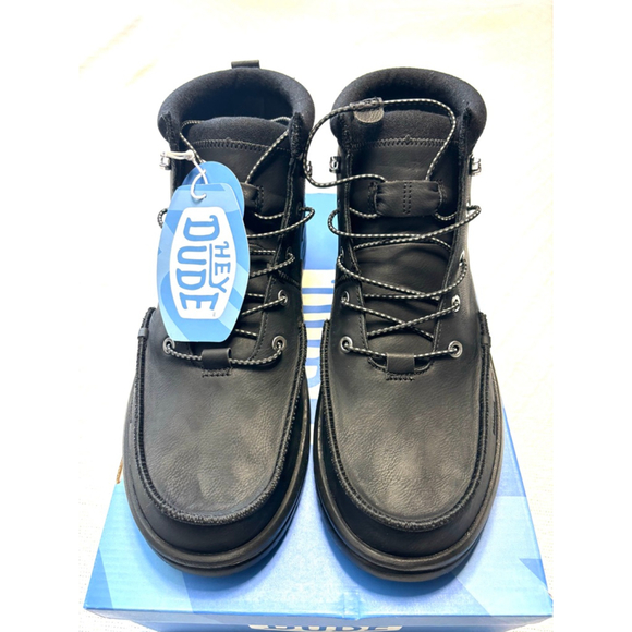 NWT/NIB Hey Dude Black BradleyClassic Tumbled Boots Men's Size 13 - Picture 2 of 10